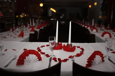 Ein Restaurant oder anderes Speiselokal in der Unterkunft Ferienhof Dittrichs Erben