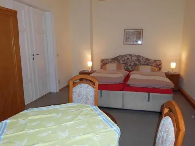 Ein Bett oder Betten in einem Zimmer der Unterkunft Ferienwohnung Jung