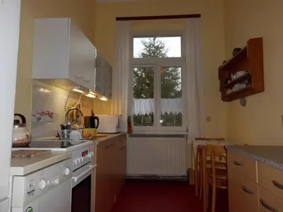 Küche/Küchenzeile in der Unterkunft Ferienwohnung Jung