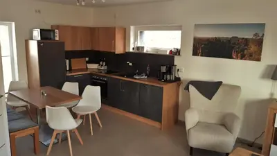 Küche/Küchenzeile in der Unterkunft Ferienhaus Papstdorf