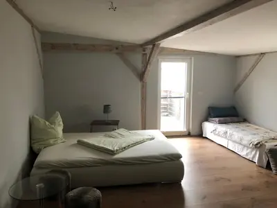 Ein Bett oder Betten in einem Zimmer der Unterkunft Wohnung Maggy