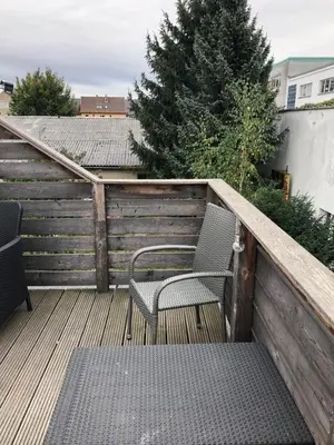 Ein Balkon oder eine Terrasse in der Unterkunft Wohnung Maggy