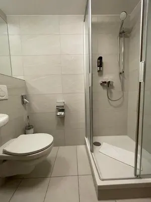 Ein Badezimmer in der Unterkunft Maisonette-Apartment An der Frauenkirche