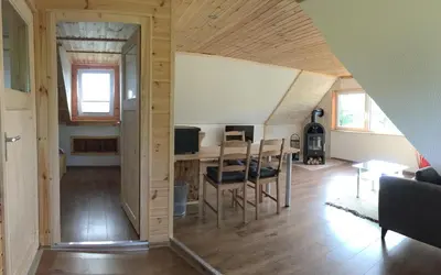 Ein Sitzbereich in der Unterkunft Ferienwohnung Julia