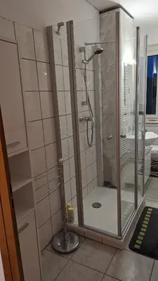 Ein Badezimmer in der Unterkunft Ferienwohnung Schlieben