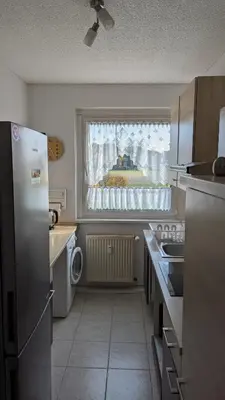 Küche/Küchenzeile in der Unterkunft Ferienwohnung Schlieben