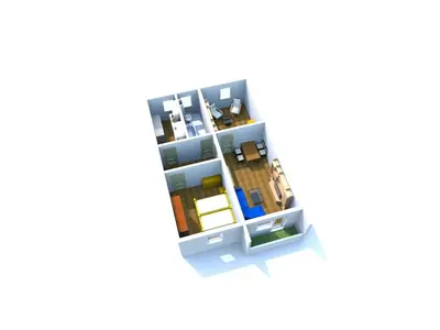 Grundriss der Unterkunft Ferienwohnung Schlieben
