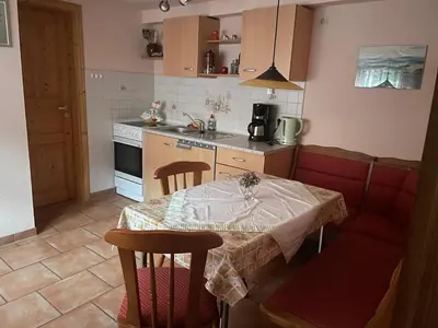 Küche/Küchenzeile in der Unterkunft Ferienhaus Schmidt