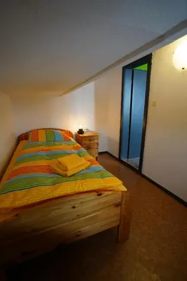 Ein Bett oder Betten in einem Zimmer der Unterkunft Brandthausen - Ferienwohnungen Familie Brandt