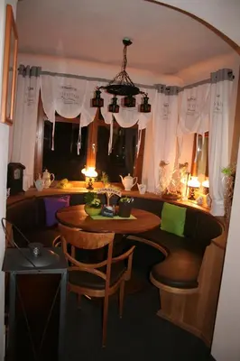 Ein Sitzbereich in der Unterkunft Sonniges Eck Ferienwohnung 1
