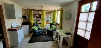 Küche/Küchenzeile in der Unterkunft Sonniges Eck Ferienwohnung 1