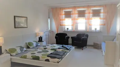 Ein Sitzbereich in der Unterkunft Penthouse Wolkenstein großzügige Maisonette auf 155 qm mit Whirlpool, Klima & Kamin