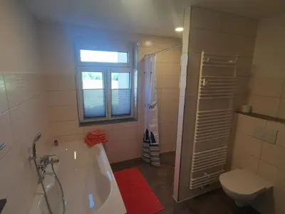 Ein Badezimmer in der Unterkunft Ferienwohnung Wanderglück