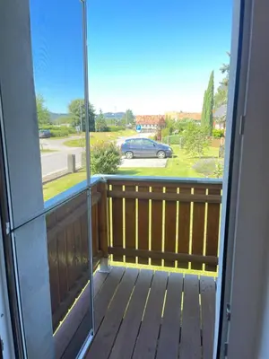 Ein Balkon oder eine Terrasse in der Unterkunft Ferienwohnung Wanderglück