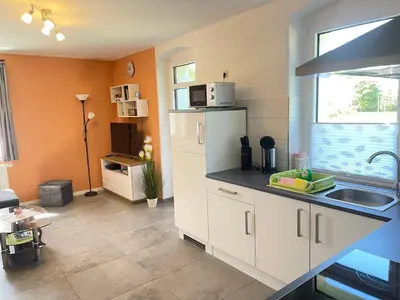 Küche/Küchenzeile in der Unterkunft Ferienwohnung Wanderglück