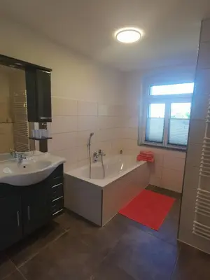 Ein Badezimmer in der Unterkunft Ferienwohnung Wanderglück
