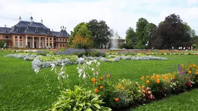 Ein Garten an der Unterkunft Ferienwohung in Dresden am Elbhang