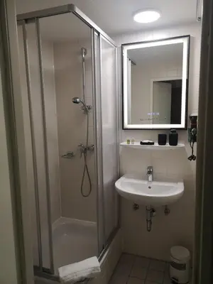 Ein Badezimmer in der Unterkunft Hotel Burgblick Meißen