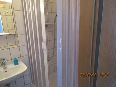 Ein Badezimmer in der Unterkunft Ferienwohnung Löke