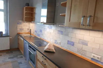 Küche/Küchenzeile in der Unterkunft Ferienwohnung ANDERE ZEITEN