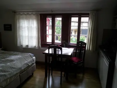 Ein Bett oder Betten in einem Zimmer der Unterkunft Gesundheitshaus Hohnstein