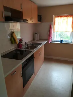 Küche/Küchenzeile in der Unterkunft schnuggliche Ferienwohnung