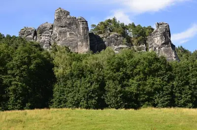 Naturlandschaft in der Nähe des Ferienhauses