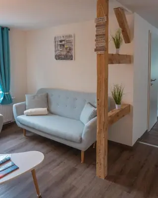 Ein Sitzbereich in der Unterkunft Appartementhaus- Bredner / Appartement IV