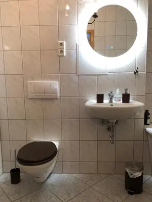 Ein Badezimmer in der Unterkunft Villa Hainberg