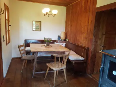 Küche/Küchenzeile in der Unterkunft Berghütte Fürstenwalde