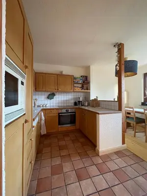 Küche/Küchenzeile in der Unterkunft Neue Ferienwohnung direkt am Elberadweg