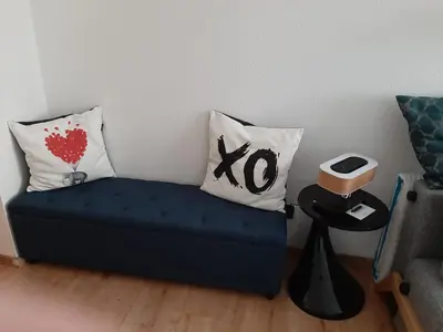 Ein Sitzbereich in der Unterkunft Premium City Apartment Dresden
