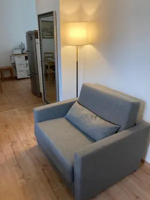 Ein Sitzbereich in der Unterkunft Premium City Apartment Dresden