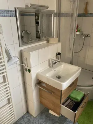 Ein Badezimmer in der Unterkunft Premium City Apartment Dresden