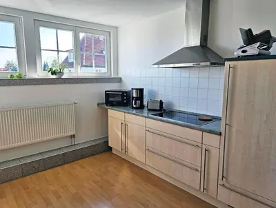 Küche/Küchenzeile in der Unterkunft Ferienhaus Villa Maria - Ferienwohnung Chippendale