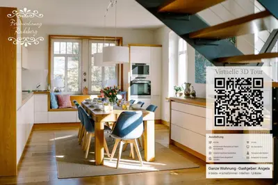 Küche/Küchenzeile in der Unterkunft Ferienwohnung Radeberg