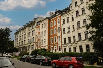 Das Gebäude in dem sich die Ferienwohnung befindet