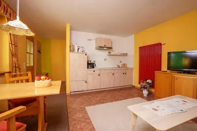 Küche/Küchenzeile in der Unterkunft Ferienwohnung Spielzeughof