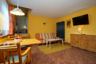 TV/Unterhaltungsangebot in der Unterkunft Ferienwohnung Spielzeughof