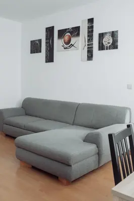 Ein Sitzbereich in der Unterkunft Zentral, ruhig, 4Personen, Balkon, Waschmaschine