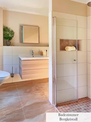 Ein Badezimmer in der Unterkunft Landhaus Porschdorf