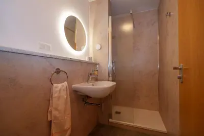 Ein Badezimmer in der Unterkunft Pension Spielzeughof