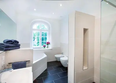 Ein Badezimmer in der Unterkunft Wohnperle Apartment Estelle