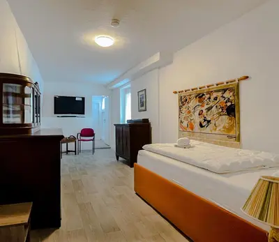 Ein Bett oder Betten in einem Zimmer der Unterkunft Apartment Fuchsbau