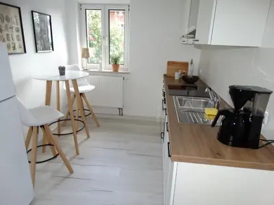 Küche/Küchenzeile in der Unterkunft Ferienwohnung Sonnenblick