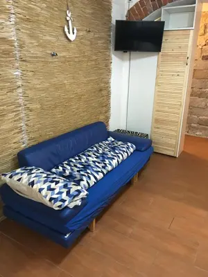 Ein Bett oder Betten in einem Zimmer der Unterkunft Käpt`n Jensens Kajüte