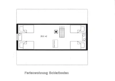Grundriss der Unterkunft Ferienhaus Herm
