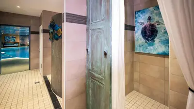 Ein Badezimmer in der Unterkunft Zeitgeist Rathen by STEIGER Hotels