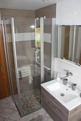 Ein Badezimmer in der Unterkunft Ferienwohnung Löffler Nassau-Erzgebirge