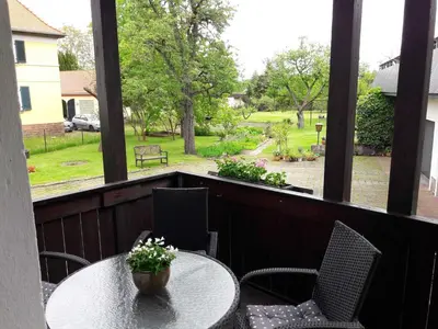 Ein Garten an der Unterkunft Ferienwohnung Ahrens